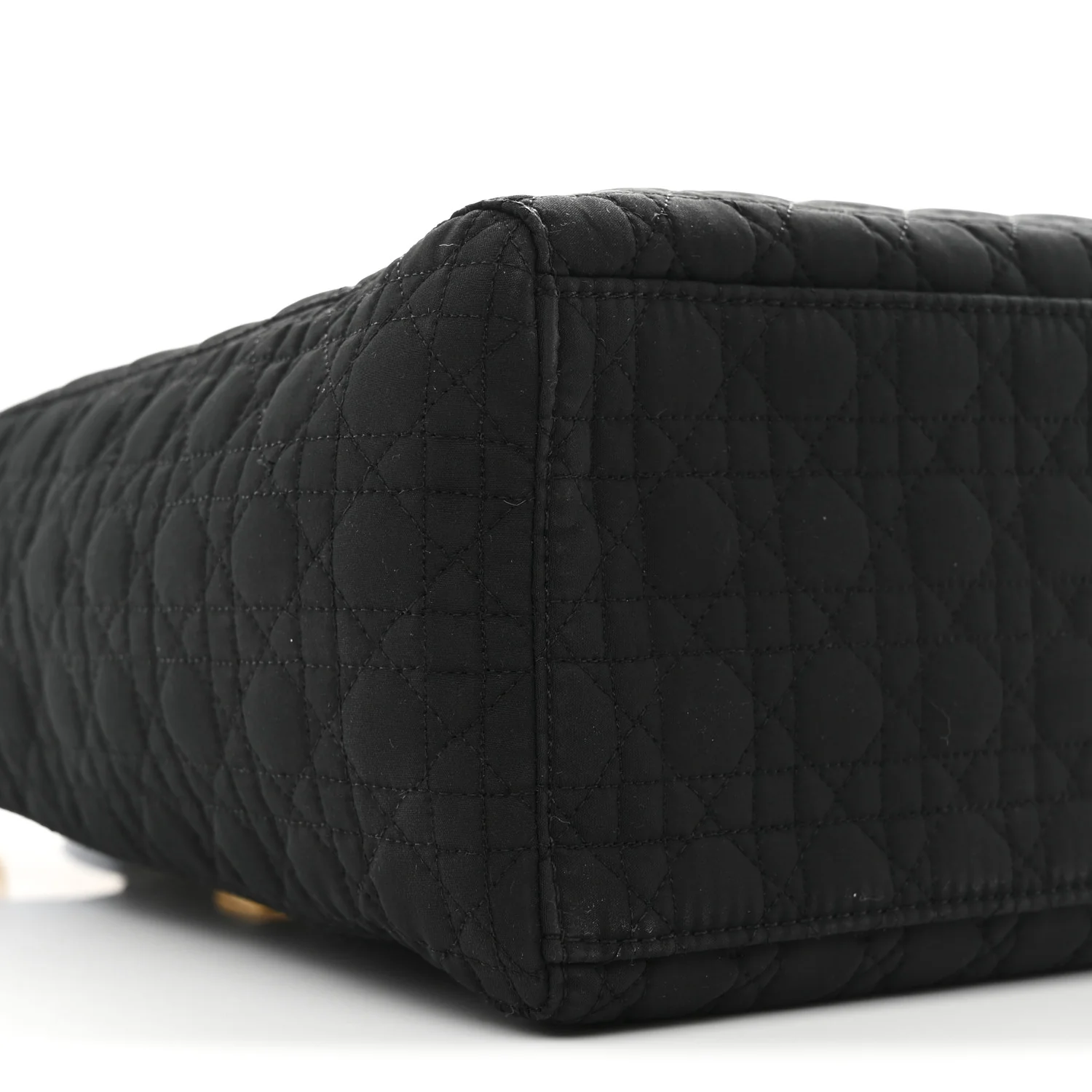 Nylon Cannage Large Lady Dior Black
