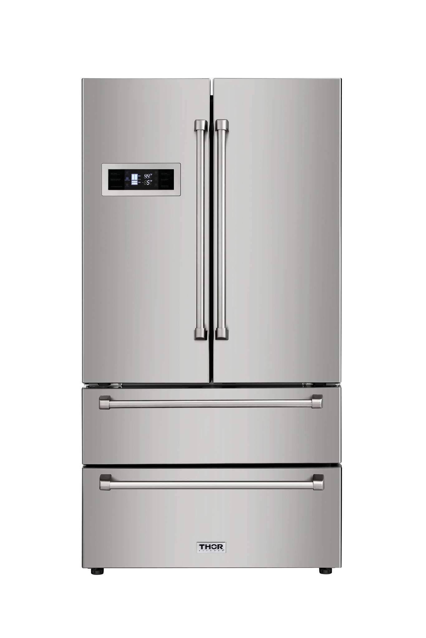 Thor Kitchen 36 inch Counter Depth French Door Refrigerator - HRF3601F