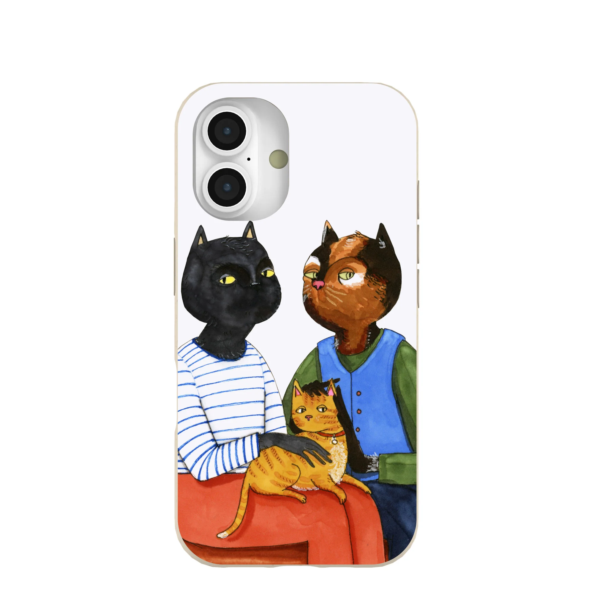 London Fog Cat People iPhone 16 Case