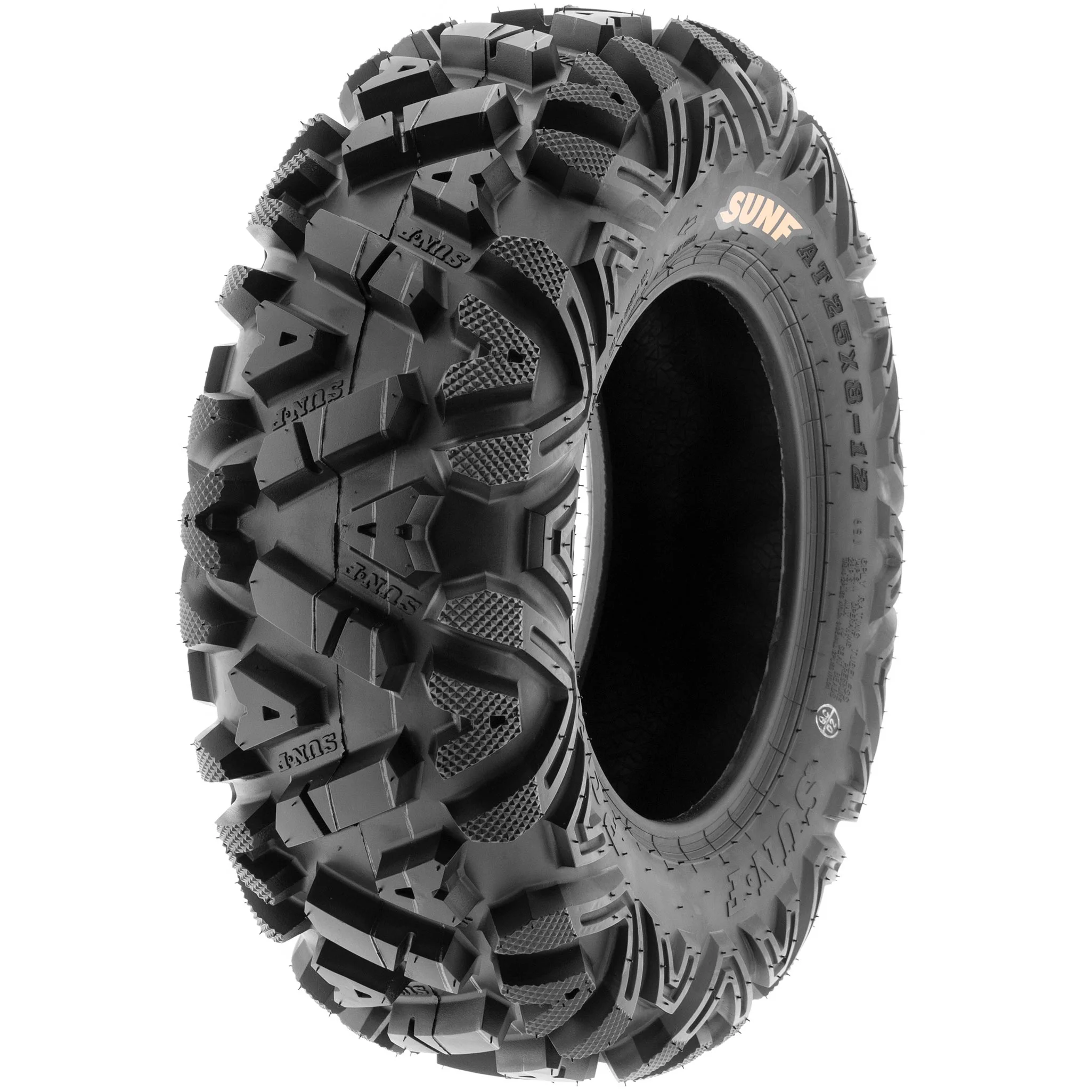 Sunf All-Terrain ATV UTV Quad Tires 25x8 - 12 & 25x10 - 12 6 PR A033 (Complete Full Set of 4)