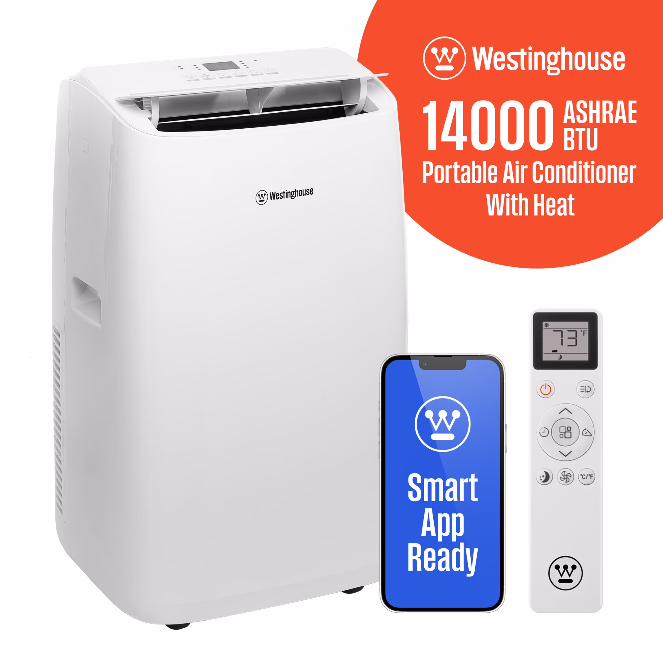12,000 BTU Portable Air Conditioner Dehumidifier with Remote Smart App, up to 550 Sq Ft(12,000 BTU with Smart App) - Image 5