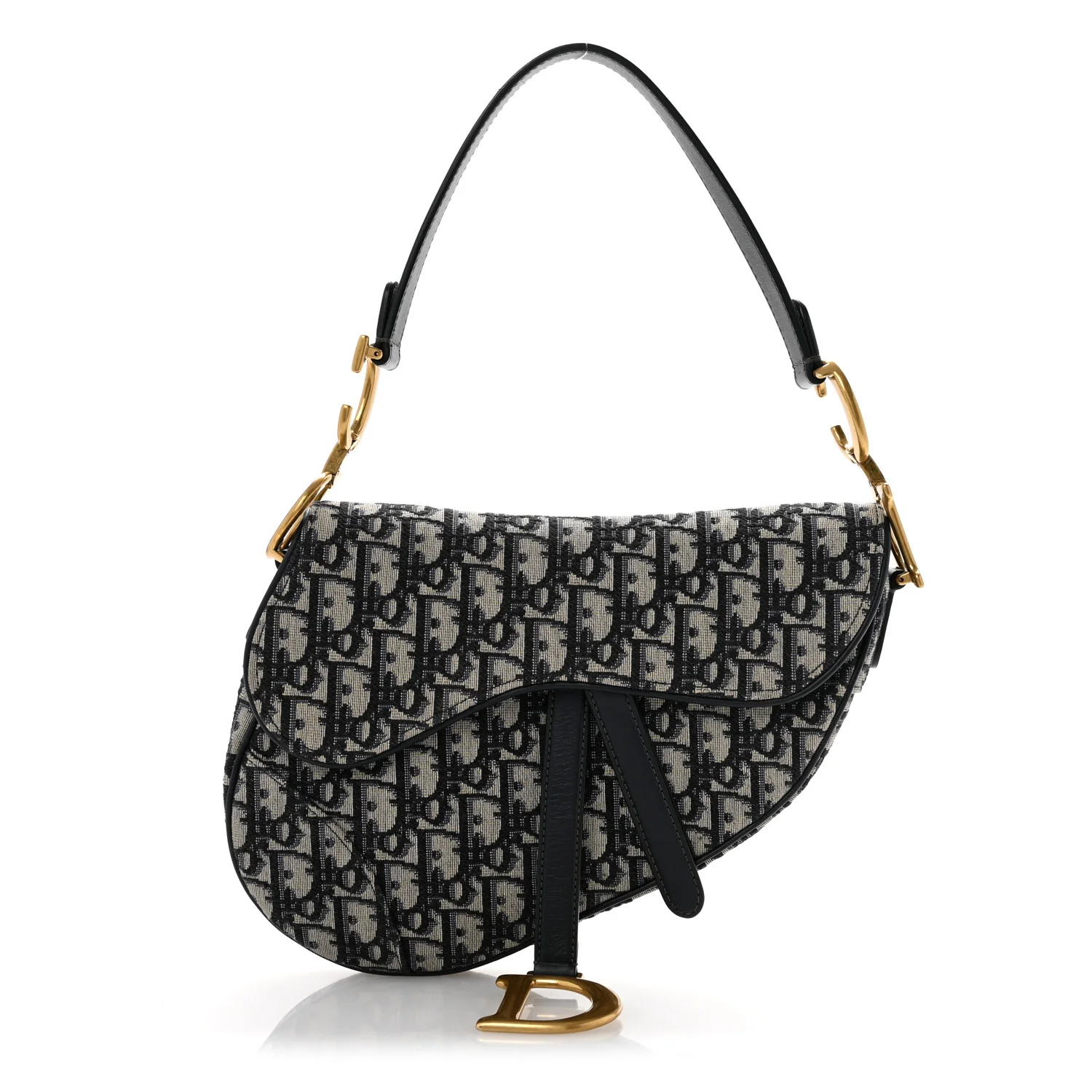 Oblique Saddle Bag Blue