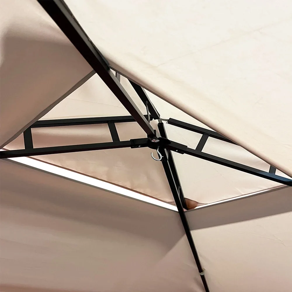 Garden Winds Replacement Canopy Top Cover Compatible with The ABCCanopy Grill Gazebo - Riplock 350