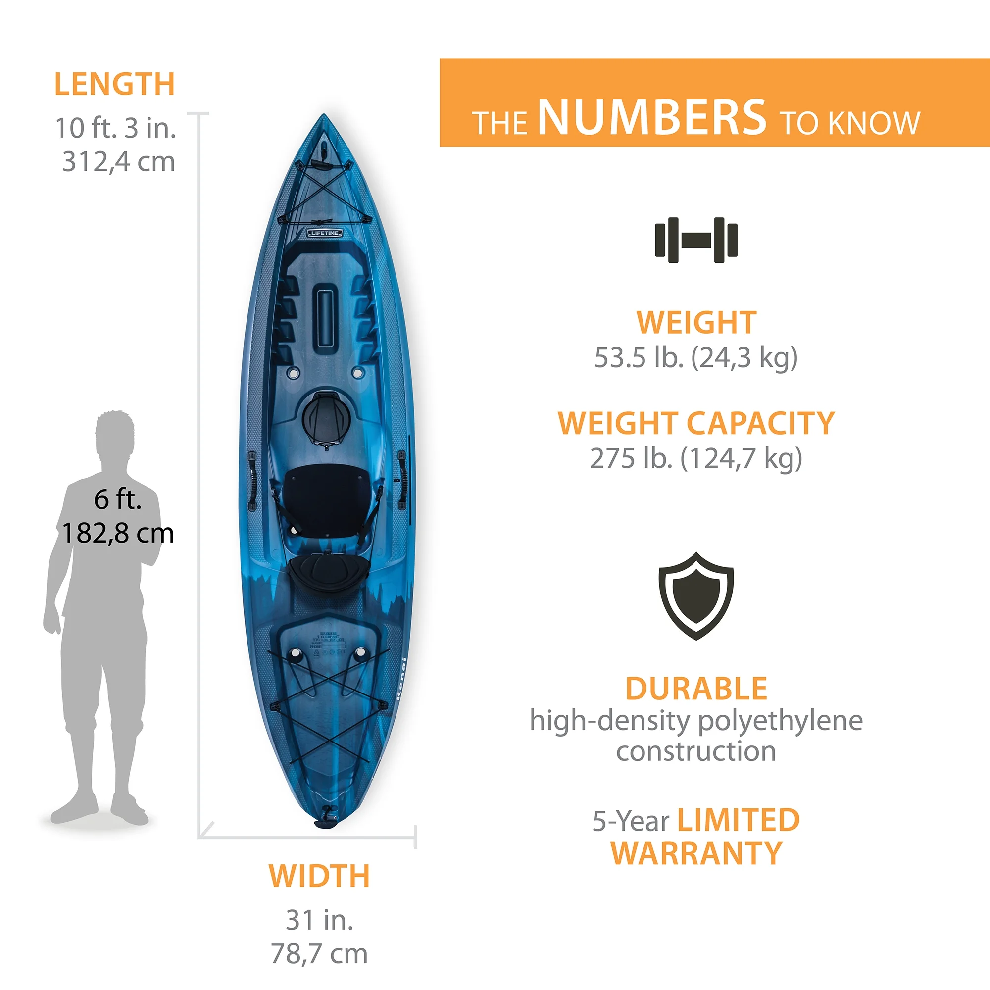 10.25 Ft. Kenai Sit-on-Top Kayak 2-Pack, Lightning Fusion (91210) - Image 3