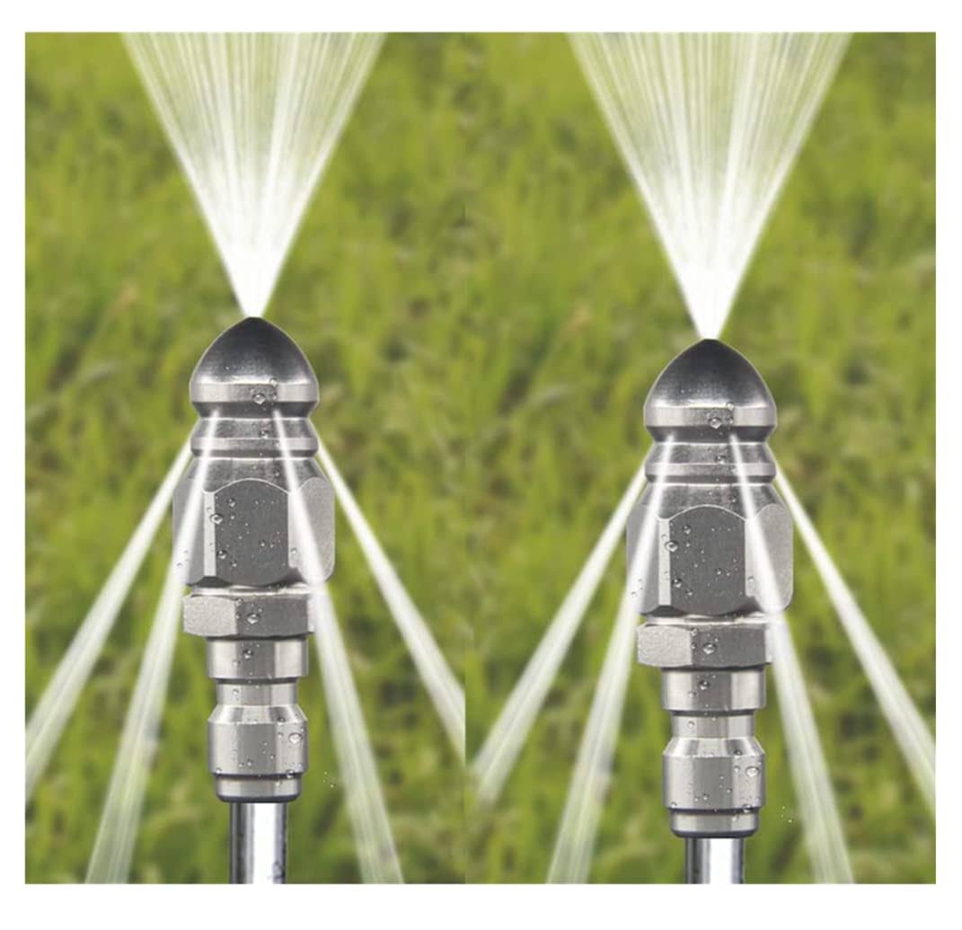 Millie 2(sets) Pressure Washer Sewer Jetter Nozzle with 1/4'' Quickly connector,pressure Drain Jet Hose Nozzle