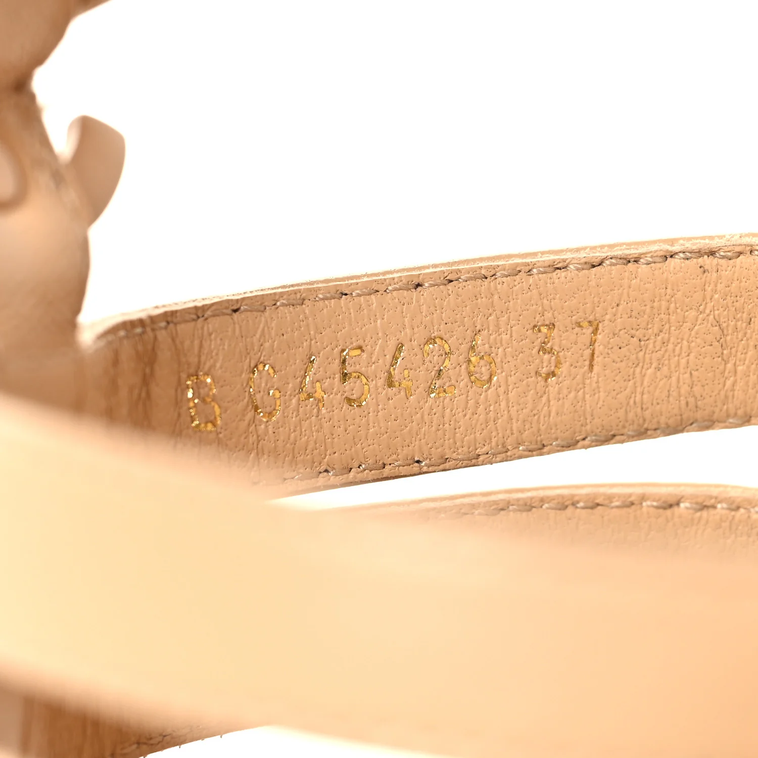 Lambskin Espadrille Sandals 37 Beige