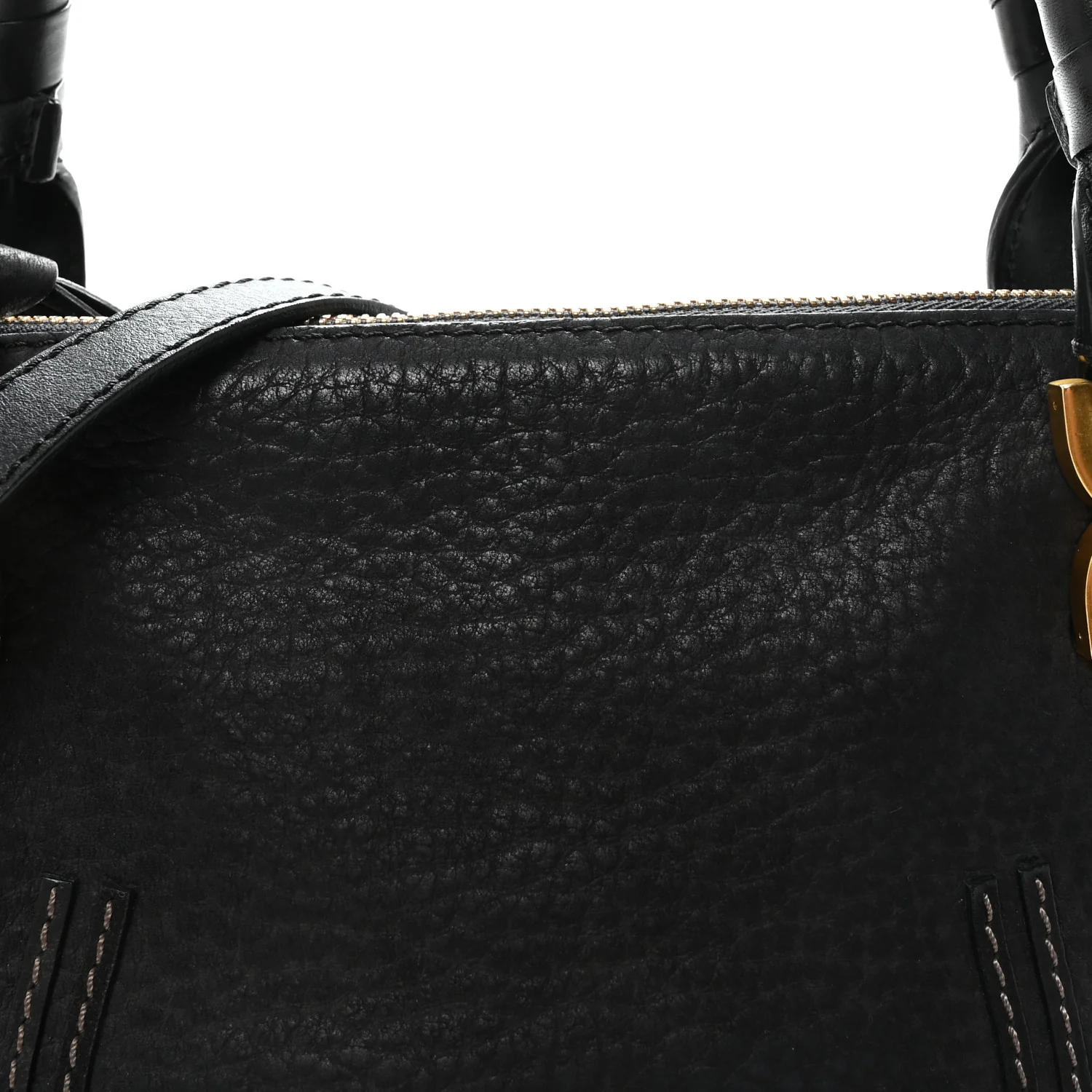 Nubuck Calfskin Medium Marcie Satchel Black