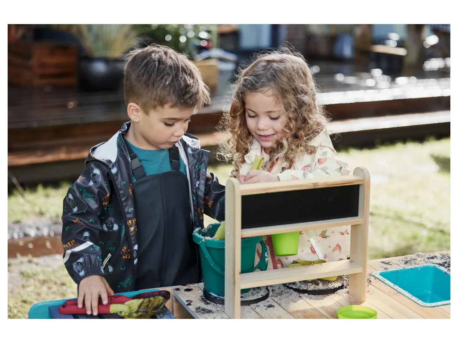 Playtive Cuisine d'extrieur enfant en bois