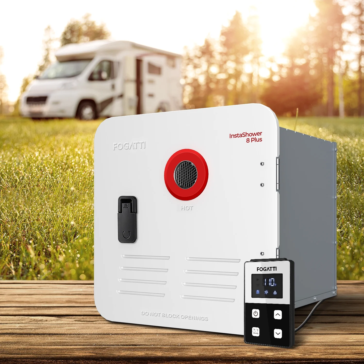 Tankless Water Heater, 2.9 GPM 55,000 BTU, with Remote Controller, Gen 2 Water Heater for RV(8L PLUS/White) - Image 8