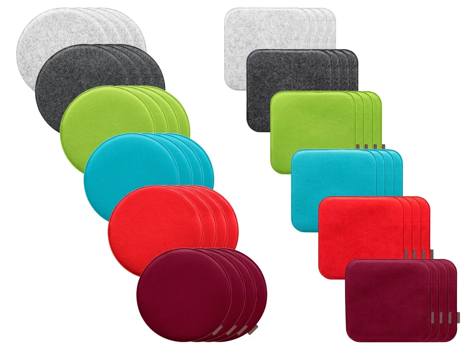 MAGMA Lot de 4 coussins de chaise d'intrieur Avaro