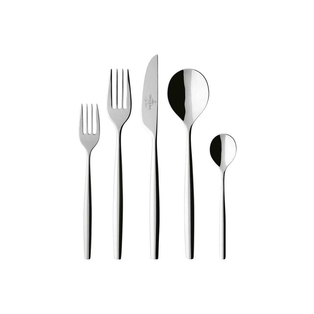 MetroChic 5-piece flatware set - stainless steel