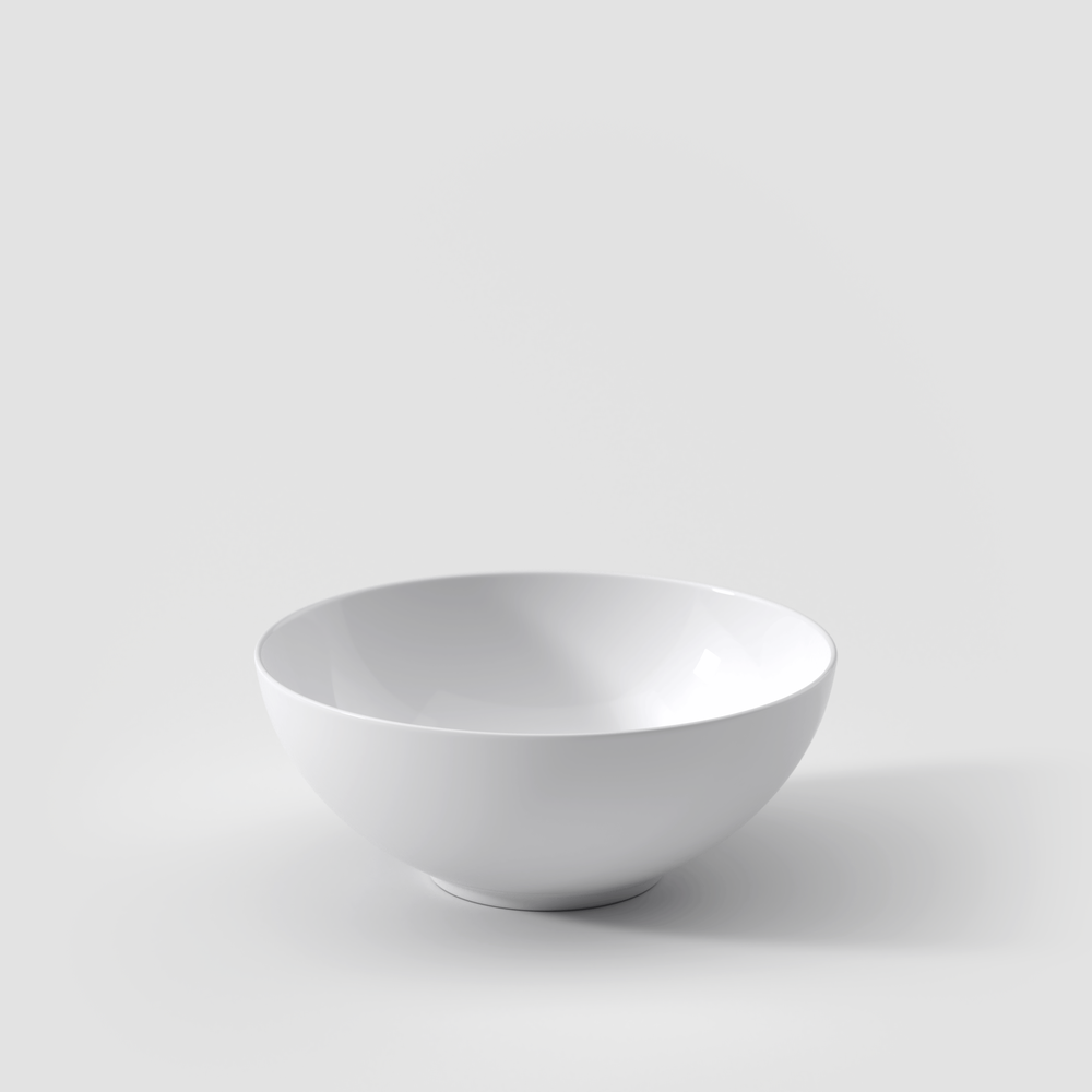Anmut Appetizer/ Dessert Bowl - White, 8.2 oz, Premium Bone Porcelain