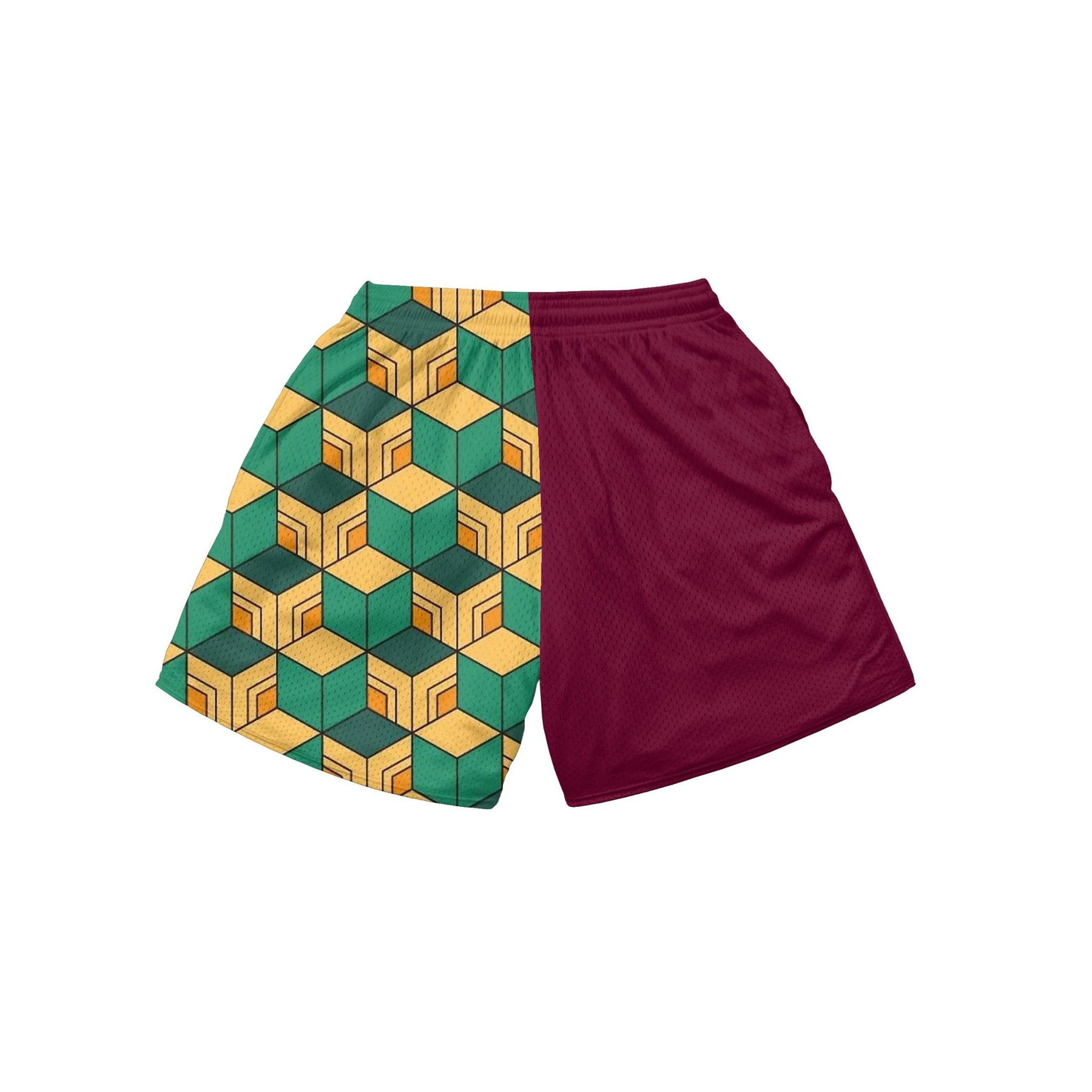 Short à empiècements géométriques pour homme