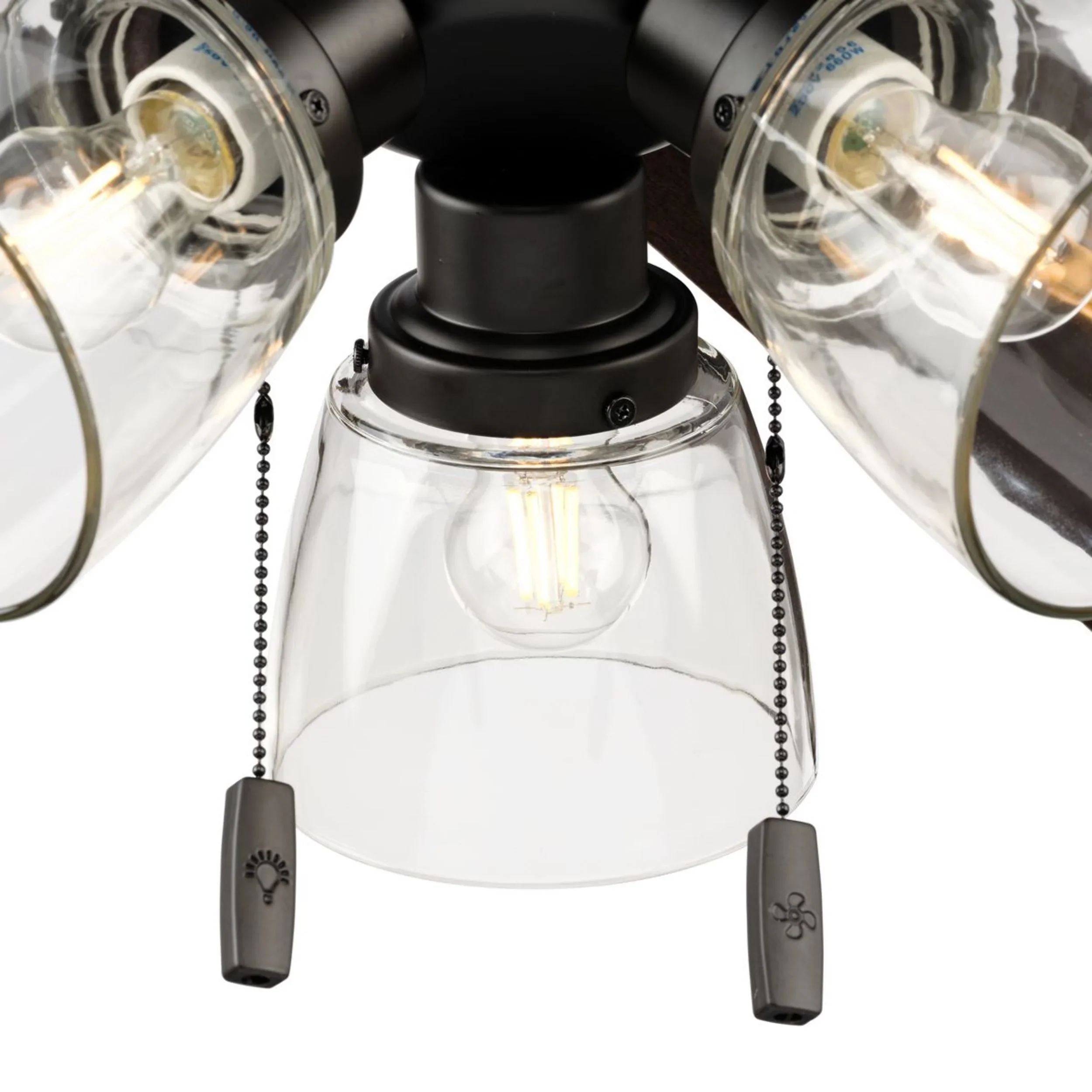 Better Homes & Gardens 52 Bronze Transitional Ceiling Fan, 5 Reversible Blades, 3 LED Bulbs Included