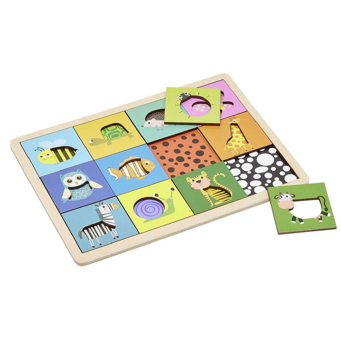 Puzzle animal éducatif bois 30x22cm