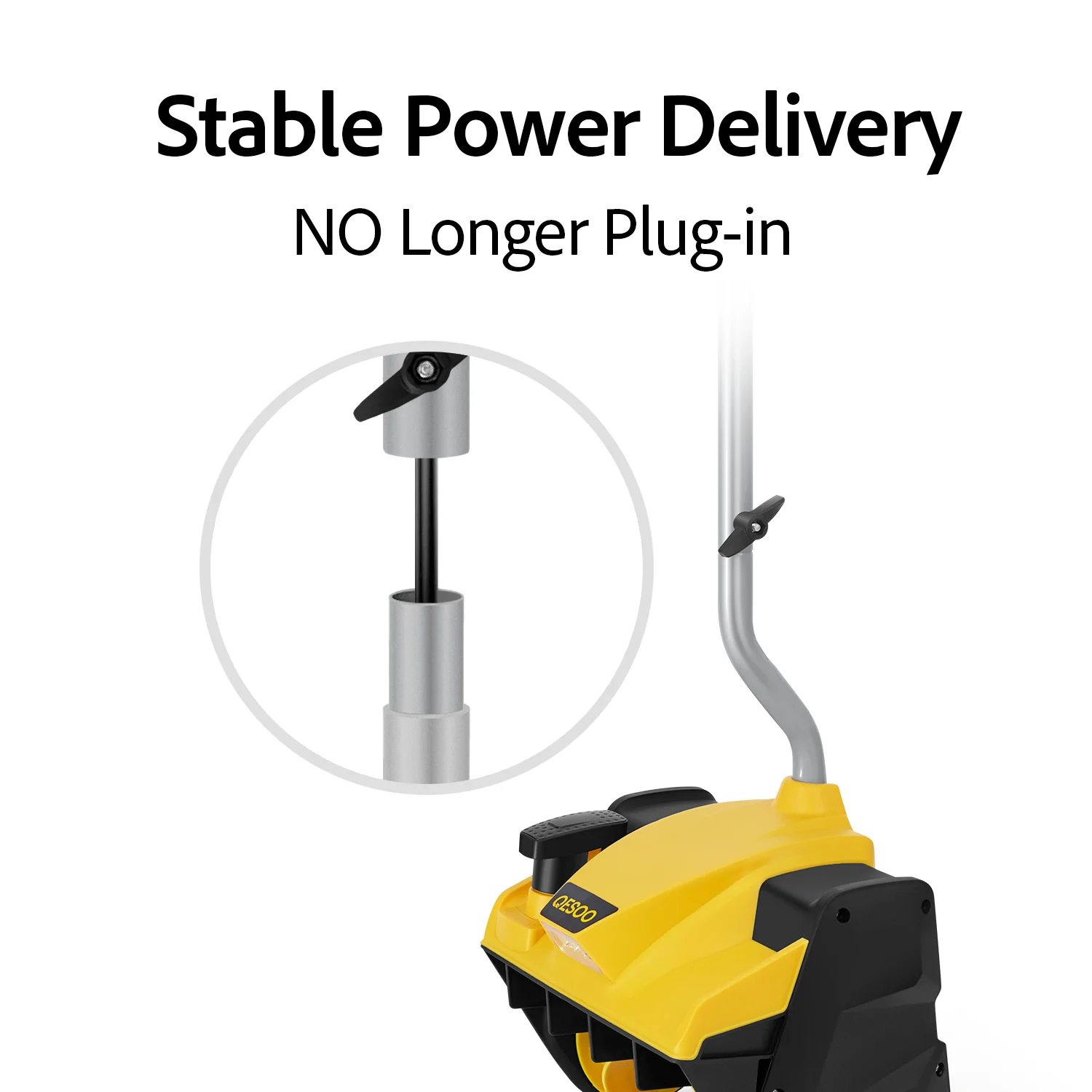 12" Cordless Snow Shovel Compatible with Dewalt 20V MAX Battery(Tool Only) Image 8