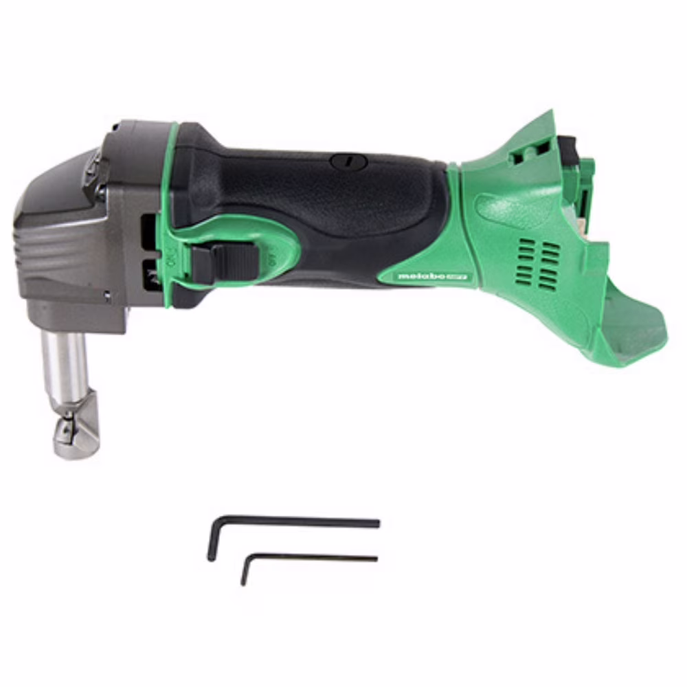 Metabo HPT 18V MultiVolt Cordless Nibbler | Tool Only - No Battery | For Ribbed Metal Panels | 180 Degree 3-Stop Die Holder | CN18DSLQ4