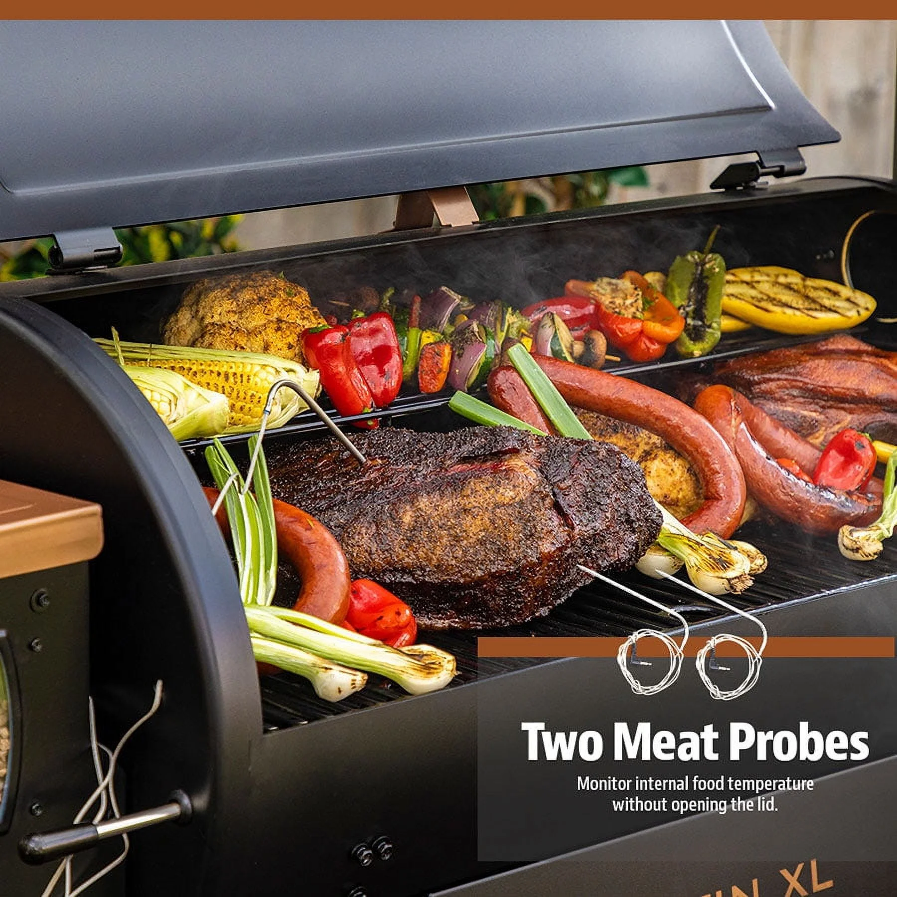 Austin XL 1000 Connected Wood Pellet Grill Onyx Edition with Bluetooth? and Wi-Fi? - Image 6