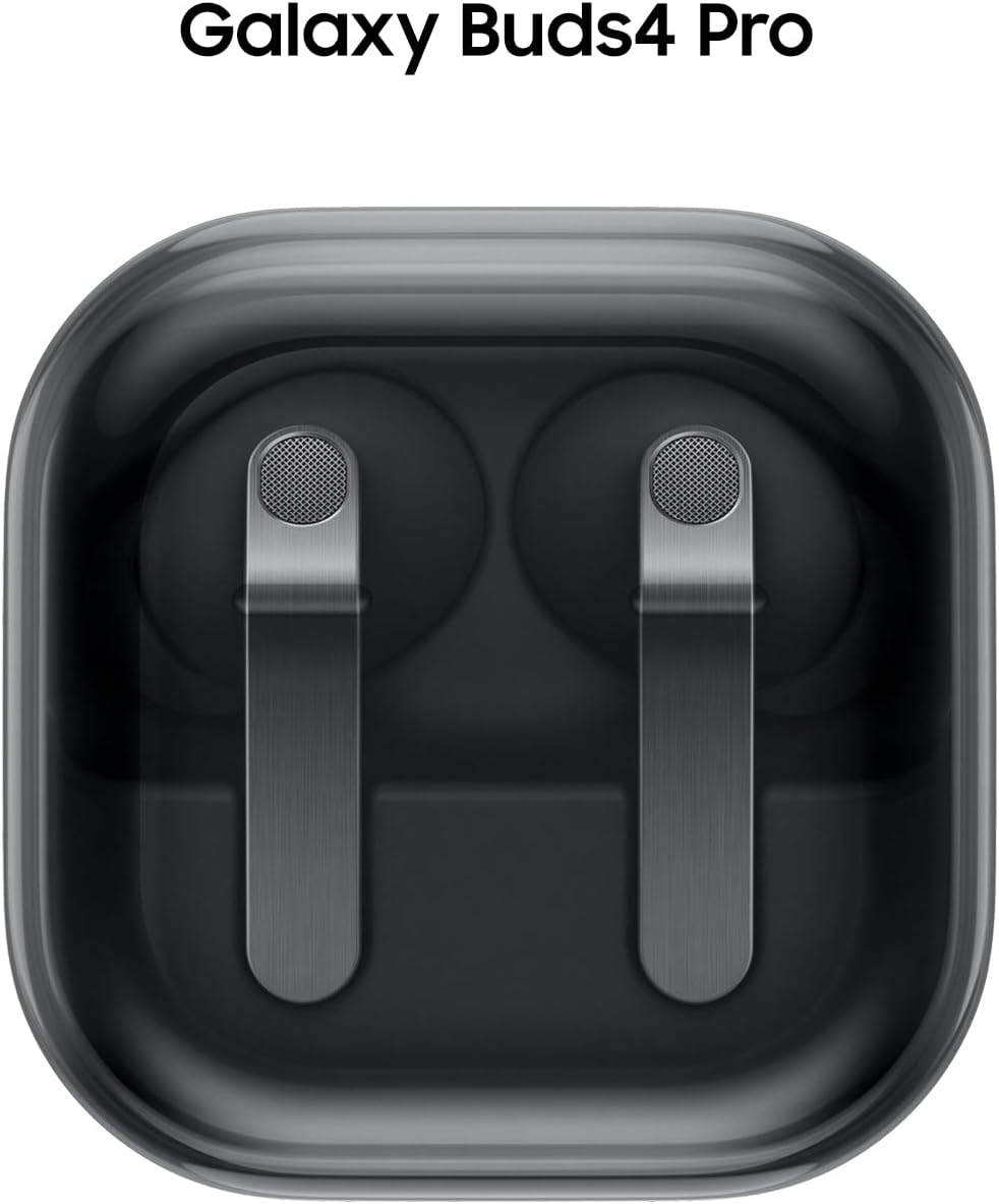 Samsung Galaxy Buds 4 Pro (2026) AI True Wireless Bluetooth Earbuds  Hi-Res Audio  2-Way Speaker  ANC 2.0  Optimized Comfort  IP57  Live Translation  Black [US Version  2 Yr Warranty]