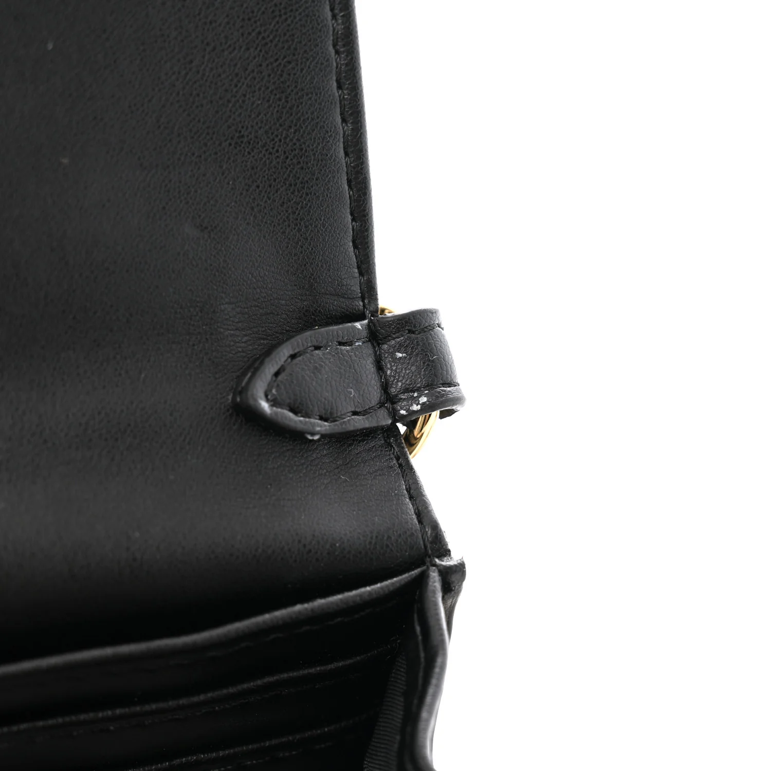 Eco Alter Nappa Perforated Logo Mini Crossbody Bag Black