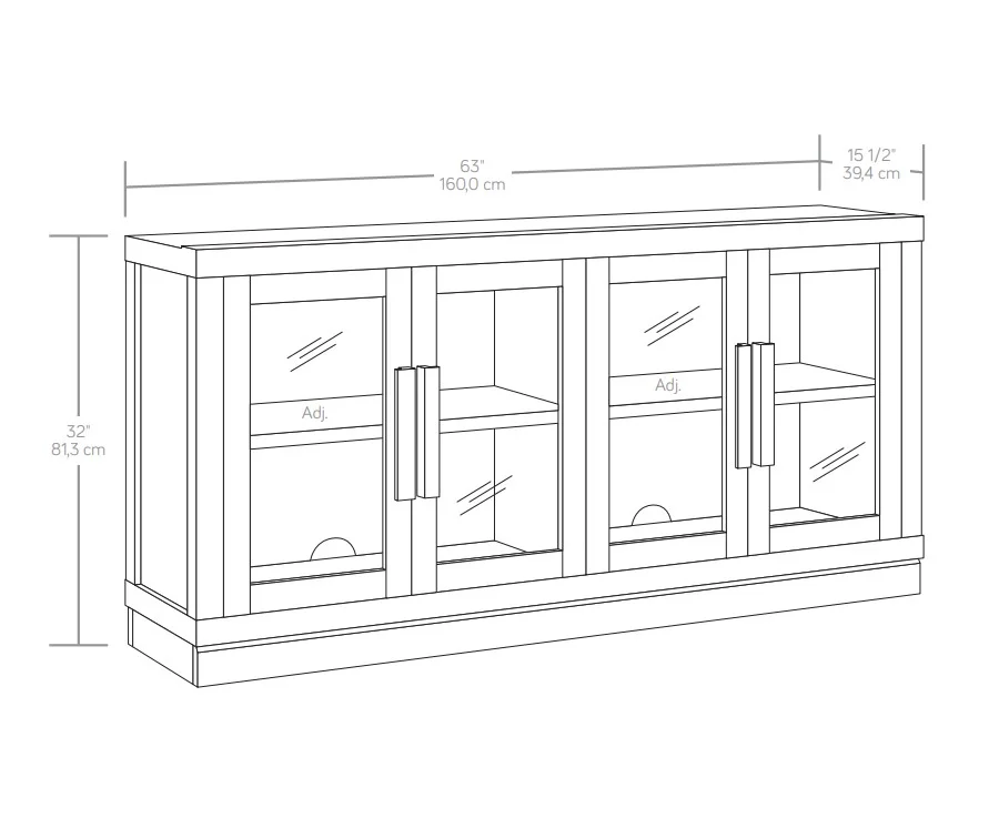 Better Homes & Gardens Ezra TV Stand for TV's up to 70, Light Honey finish