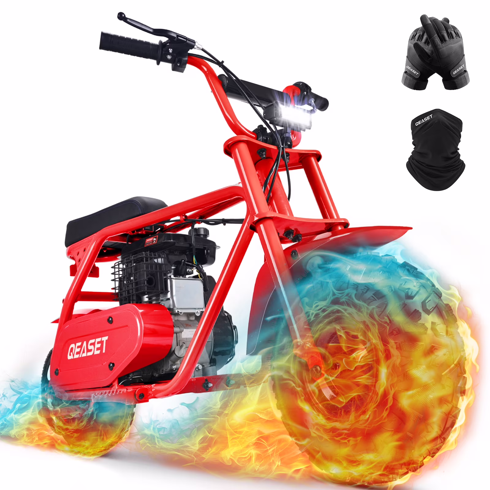 MB001 Gas Powered Mini Dirt Bike 99CC for Teens and Adults, 25MPH Off Road Motorcycle, Weight Support Up to 200 LBS Black(Black) - Image 7
