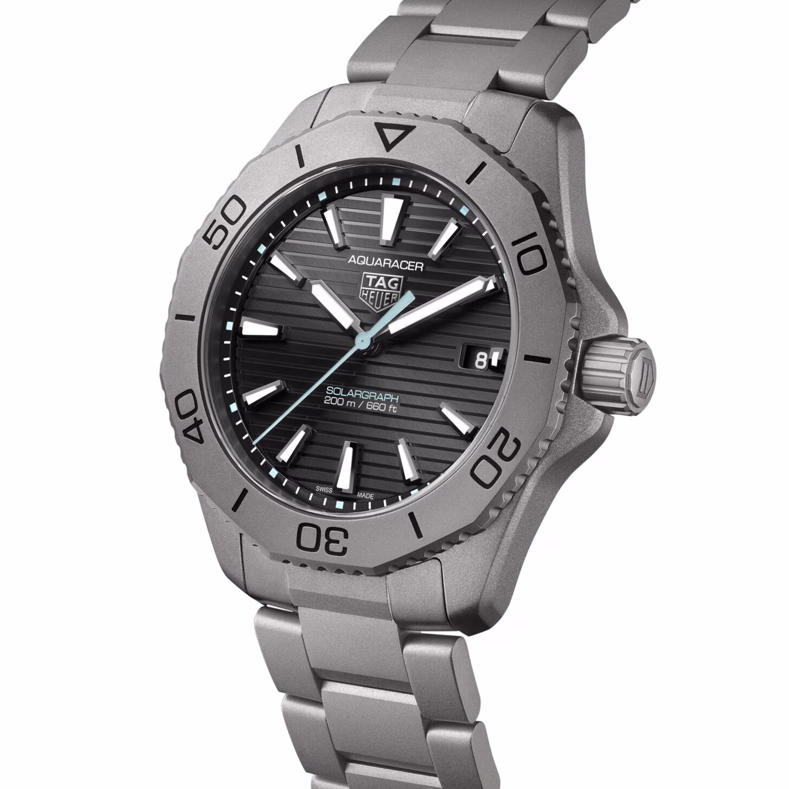 【Super Clone】TAG Heuer Aquaracer Professional 200 Solargraph 40mm Mens Watch Titanium WBP1180.BF0000