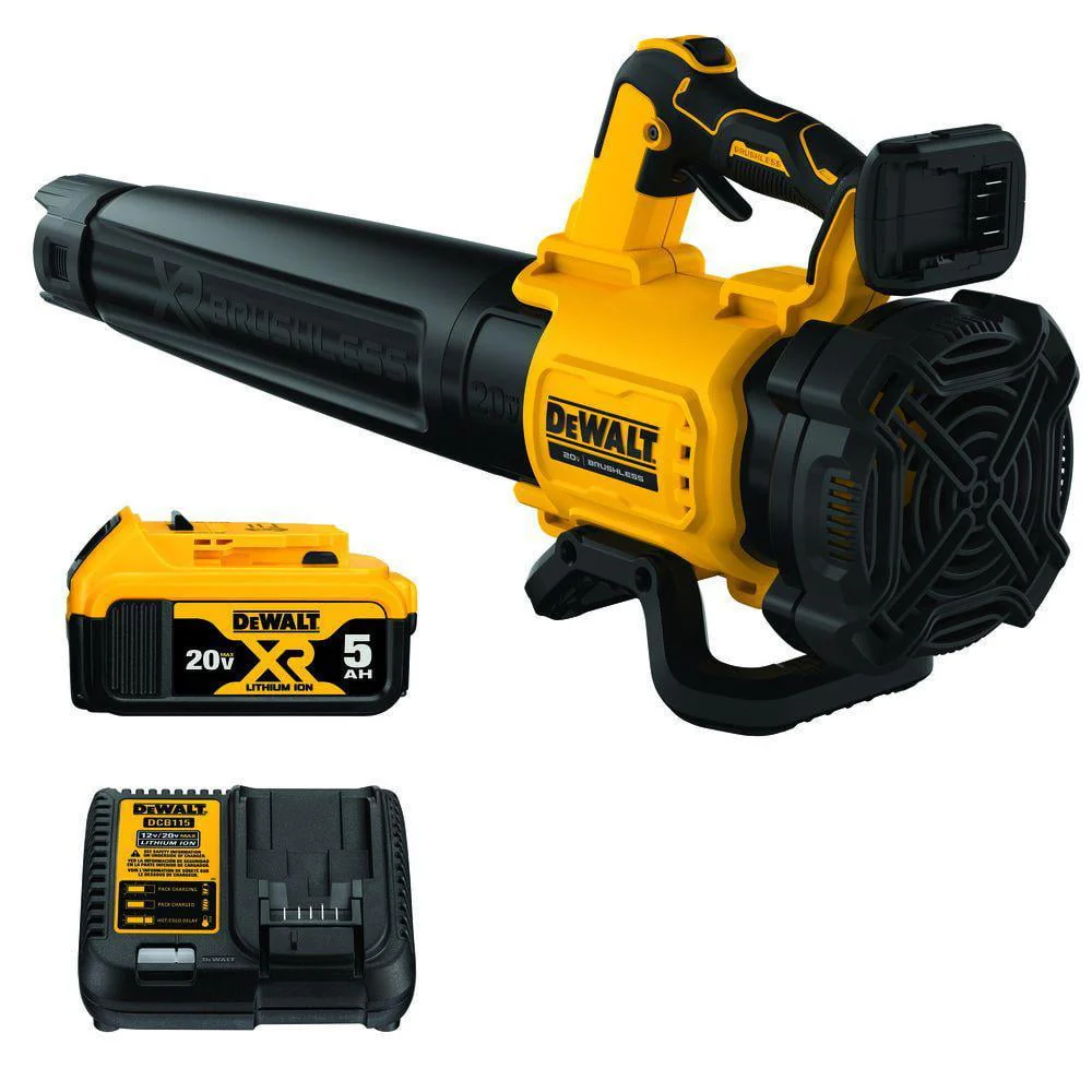 Dewalt DCBL722P1 20V MAX XR Lithium Ion Brushless Handheld Cordless Blower Kit (5 Ah)
