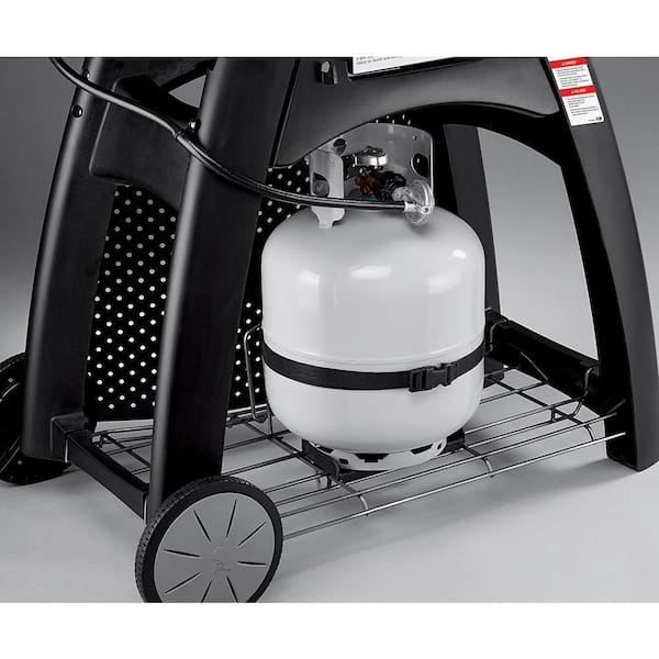 Q 3200 2 Burner Propane Gas Grill in Titanium with Built In Thermomter Image 7