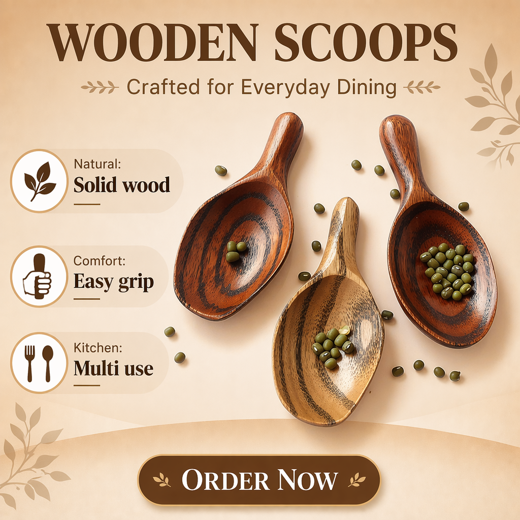 Mini Wooden Spoon Creative Short Handle Wide Mouth Tea Scoop Small Wood Salt and Spice Spoon for Jars