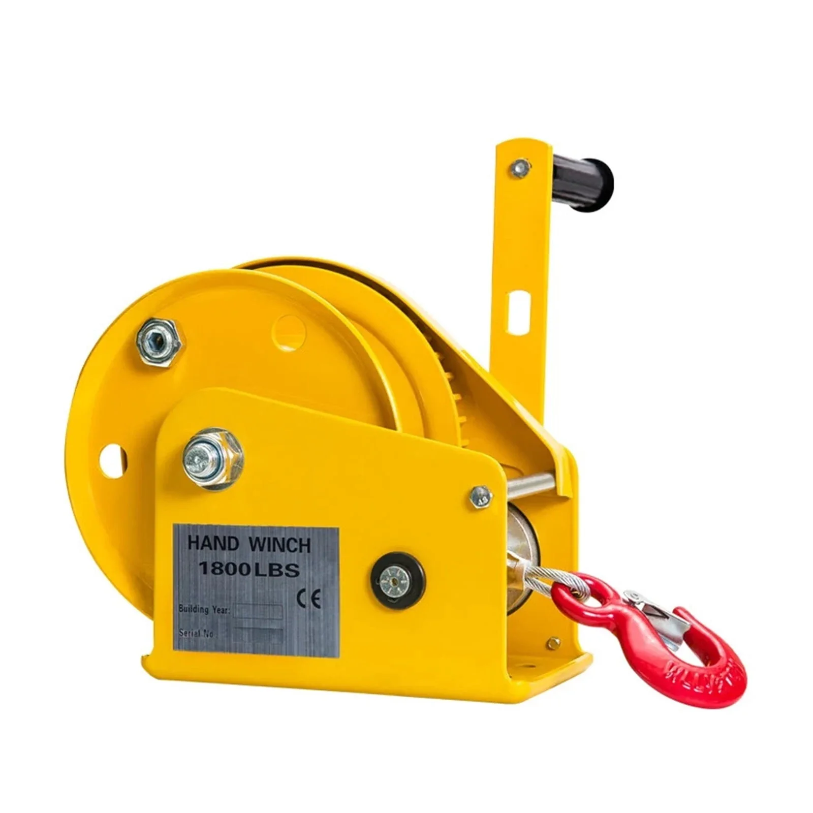 1200LBS Self-locking Hand Winch, Stainless Steel Boat Windlass Truck Auto Manual Lifting Hoist ,Easy to Setup