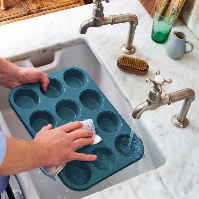 Bakeware muffinsform 12 stk blå