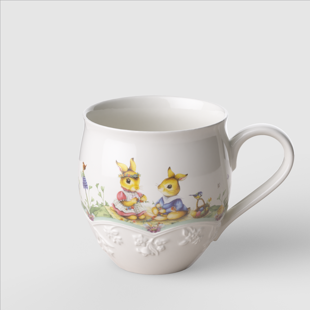 Spring Fantasy Mug - Green, 17 oz, Premium Porcelain