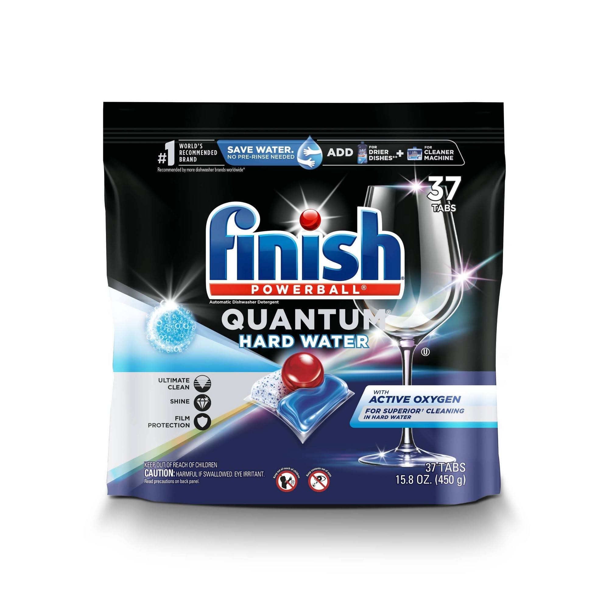 Finish Powerball Dishwasher Detergent, Quantum, Automatic - 37 tabs, 15.8 oz
