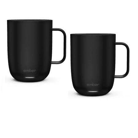 Ember - 14 oz Temperature Controlled App Enabled Smart Coffee Mug 2 - Black (2-Pack)