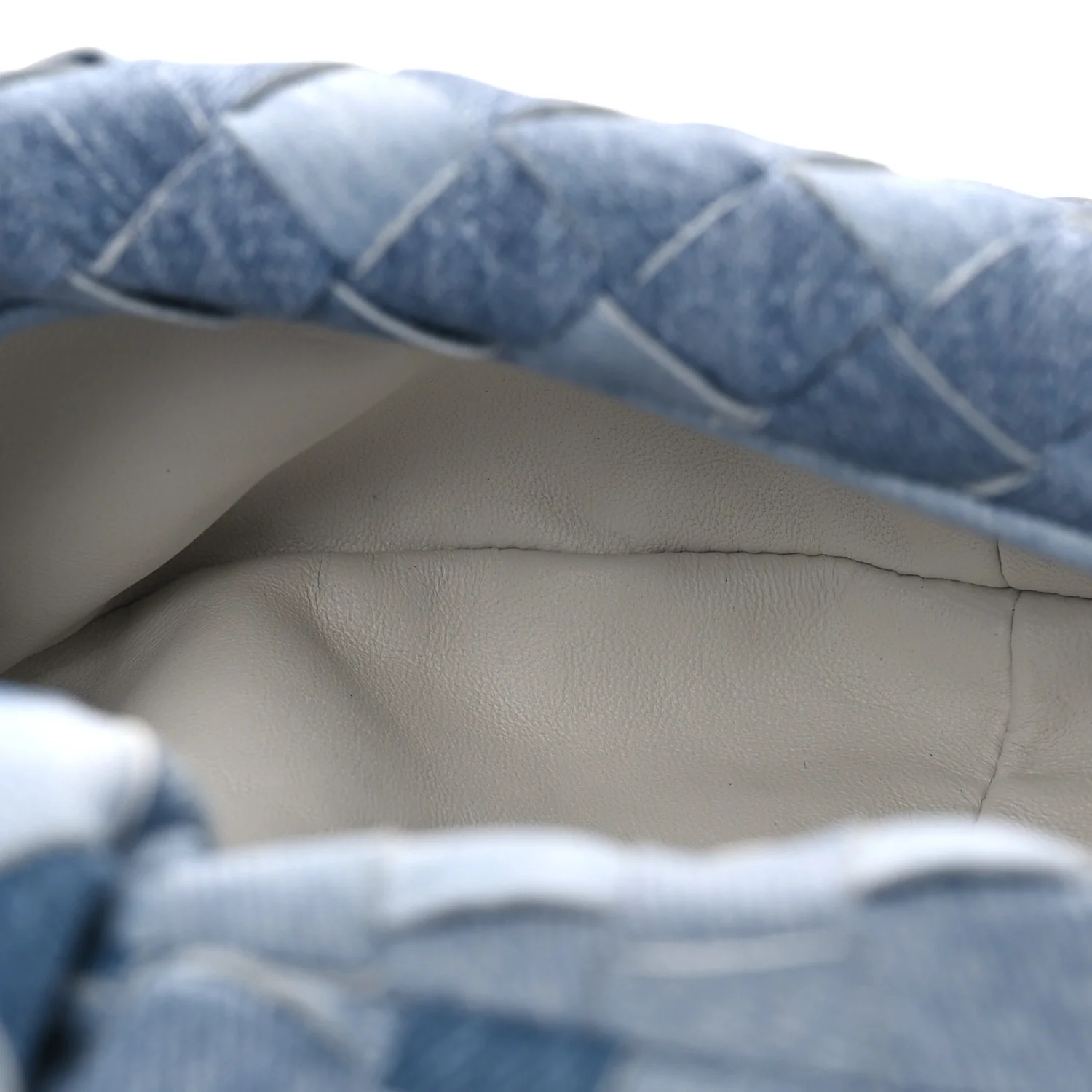 Nappa Denim Effect Intrecciato Mini Jodie Denim