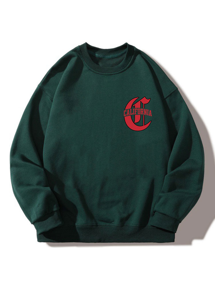 Sweat-shirt décontracté imprimé Californie C
