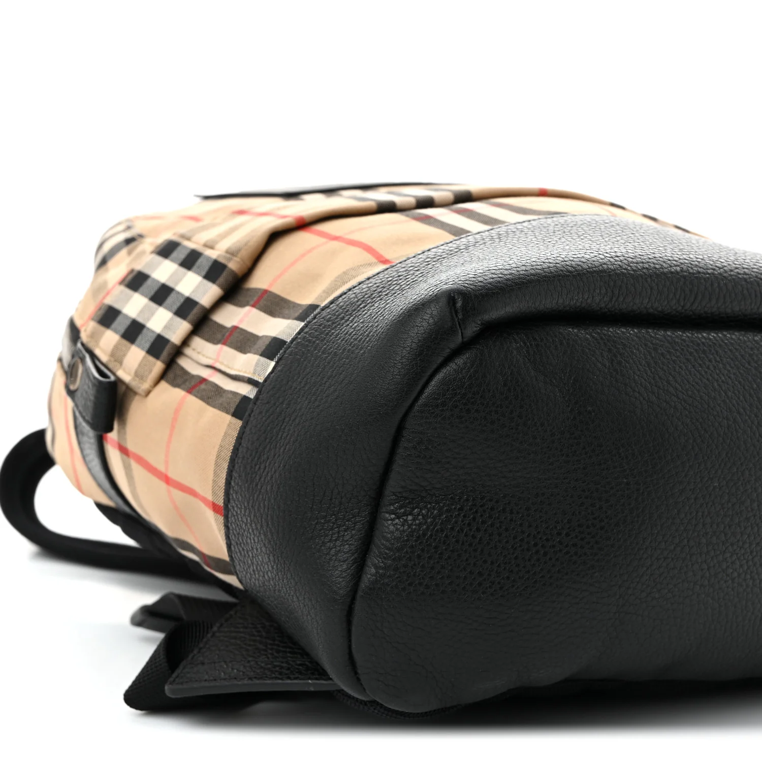 House Check Canvas Calfskin Small Nico Backpack Archive Beige