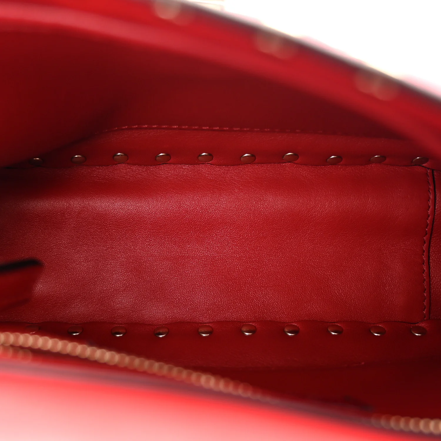 Nappa Medium Rockstud Spike Shoulder Bag Rosso Valentino