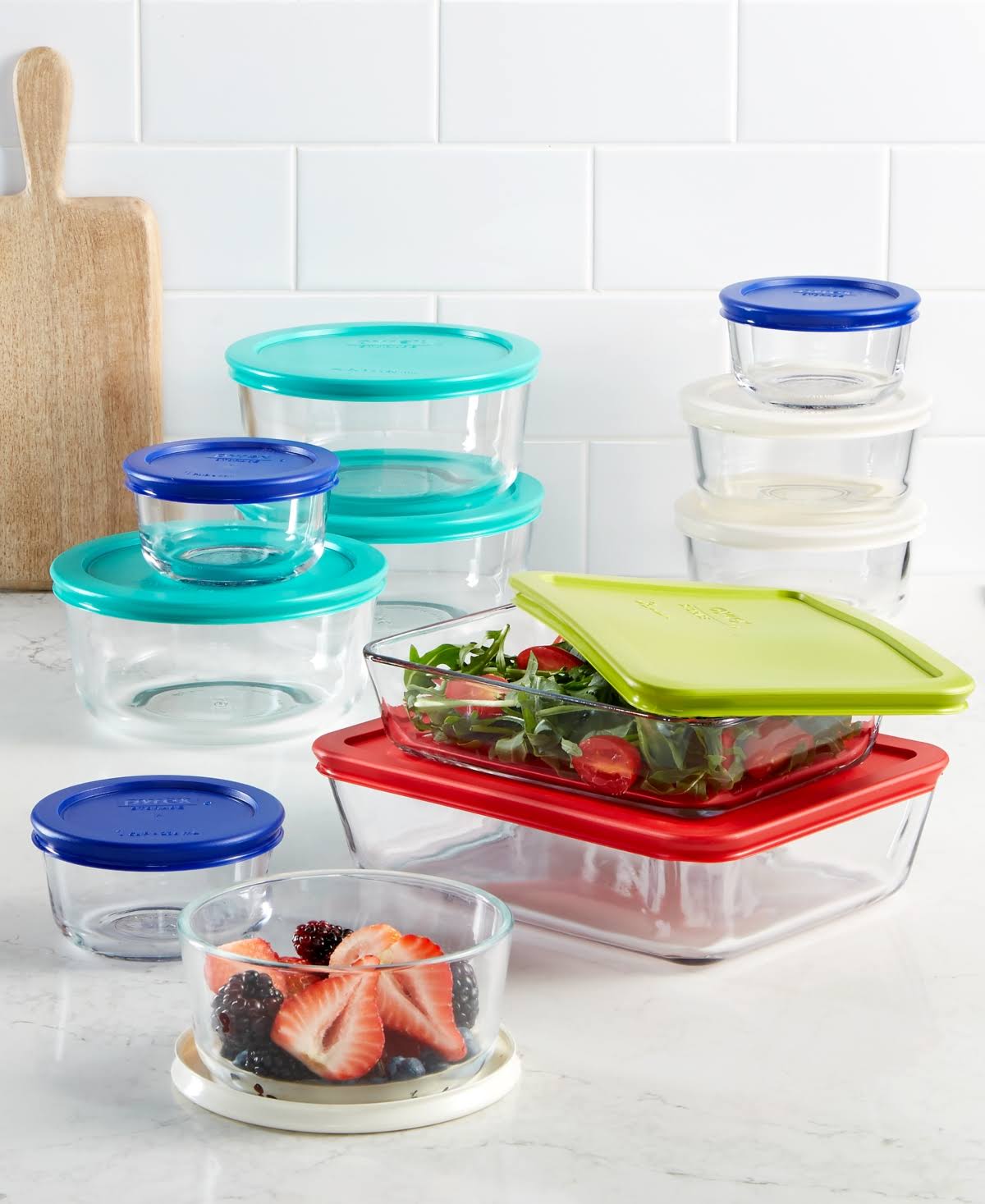 Pyrex 22 Piece Food Storage Container Set