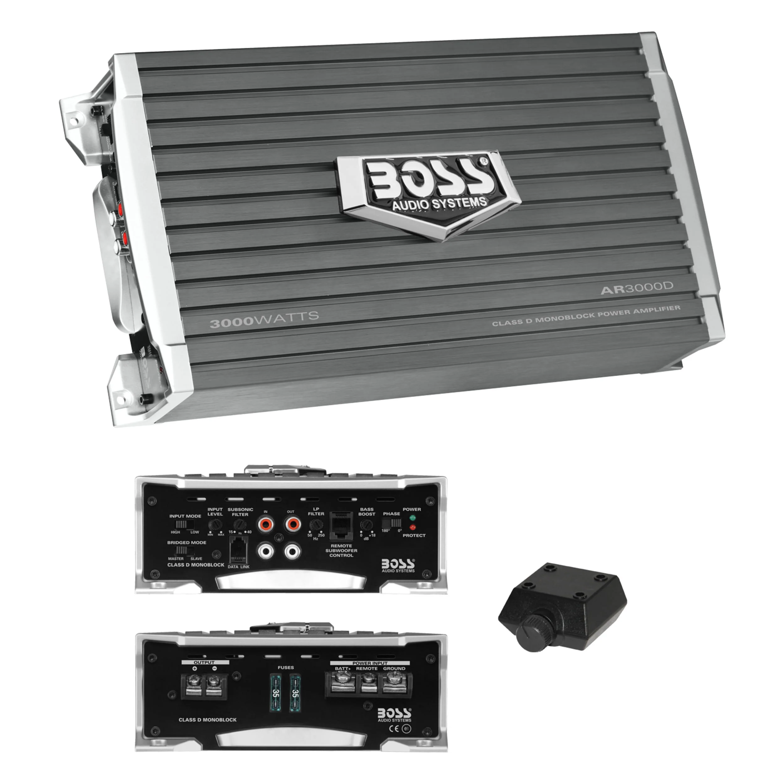 AR2000M Armor Series Car Amplifier 2000 High Output, Monoblock, Class A/B, 2/4 Ohm Stable, High/Low Level Inputs, Low Pass Crossover, Mosfet Power Supply, Stereo Image 10