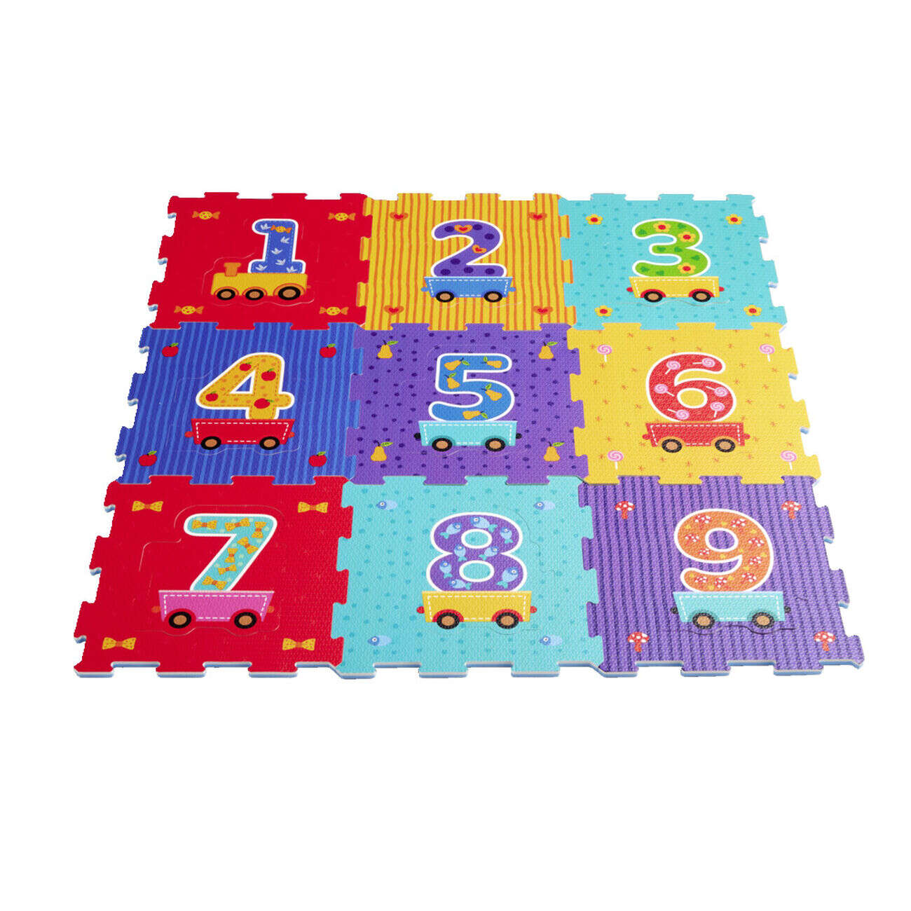 Puzzle de sol chiffres 18 pièces 30,5x30,5cm