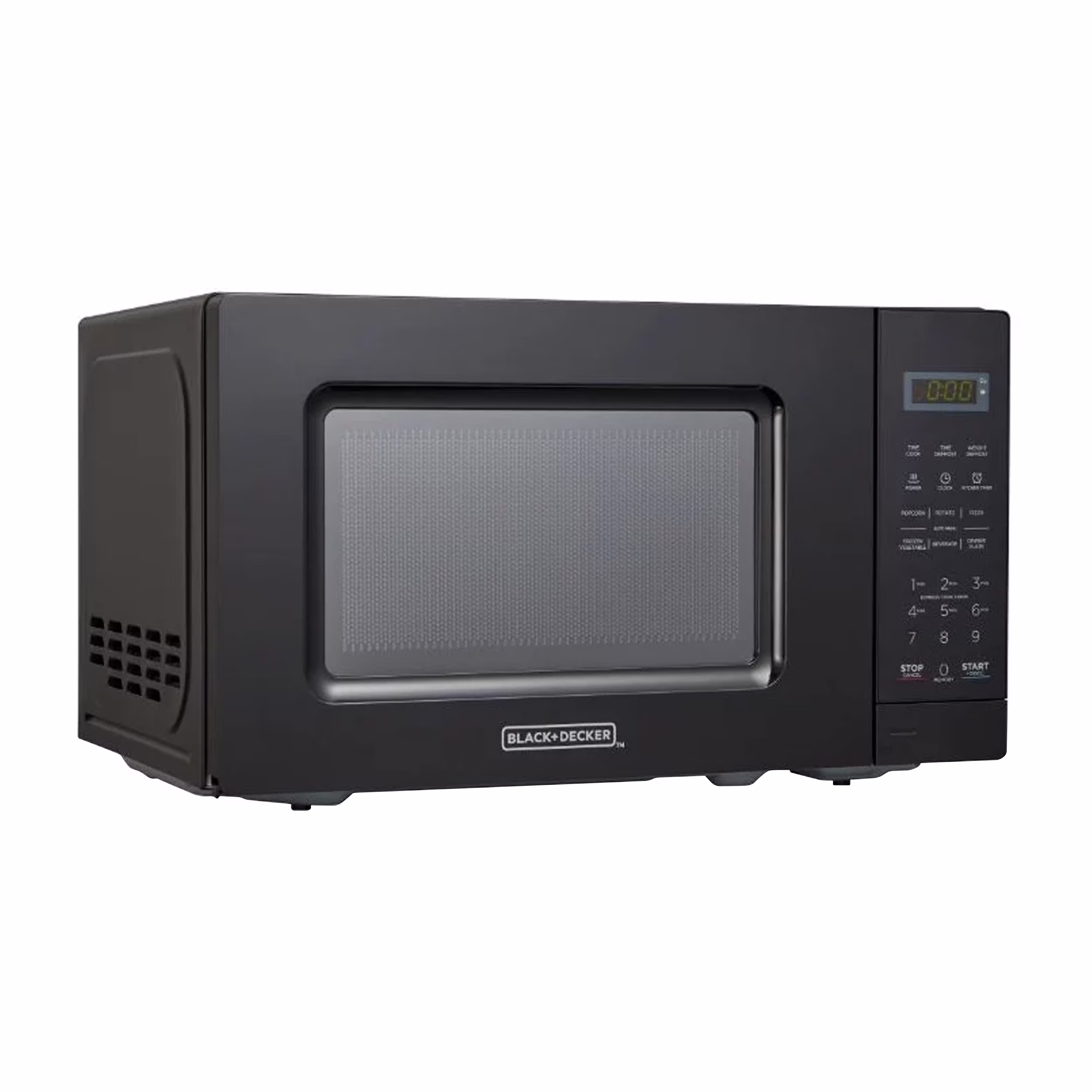 Black and Decker 0.7 cu ft LED Digital Microwave Oven in Black with Child Safety Lock