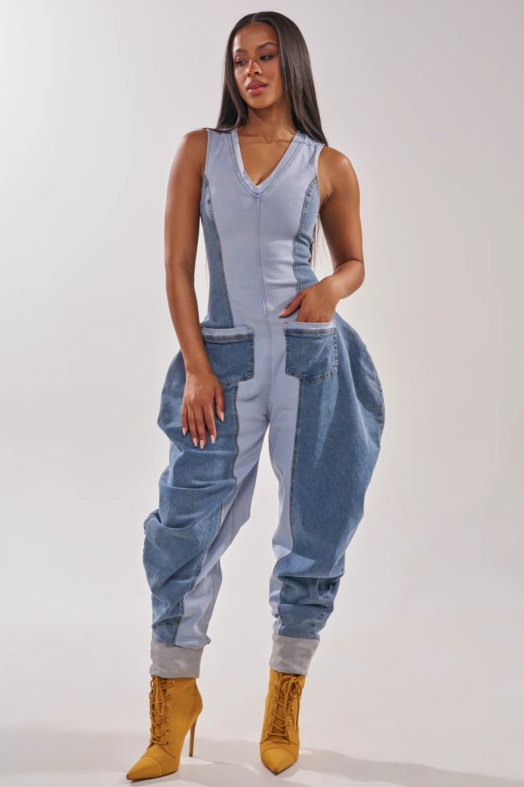 TALK OF THE STREET DENIM JUMPSUIT - Akira Store