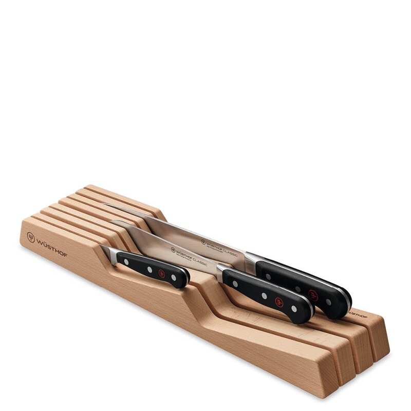 Skuffeinnsats for 7 kniver 43 cm agnbøk