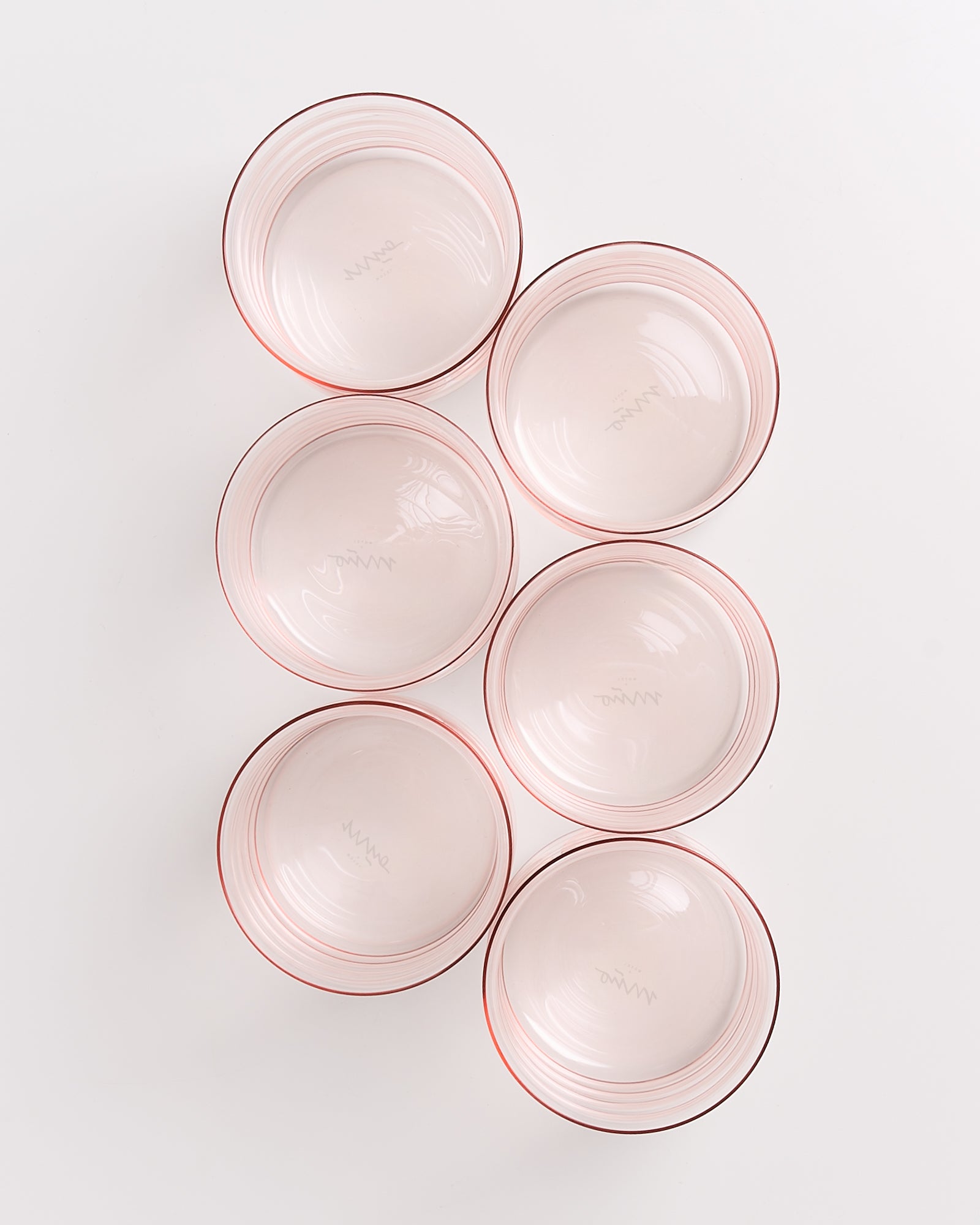 JOIA - LARGE GLASS BUBBLE ROSÉ SET OF 6