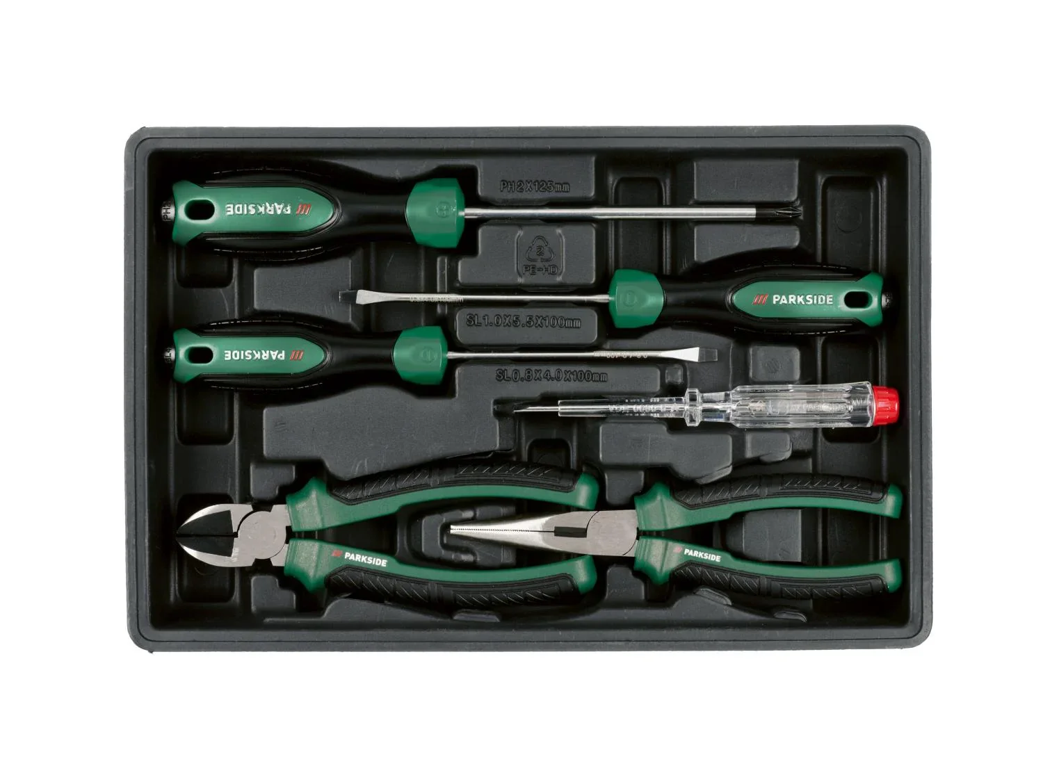 PARKSIDE Bote  outils avec visseuse sans fil PWBM A1, 92 pices