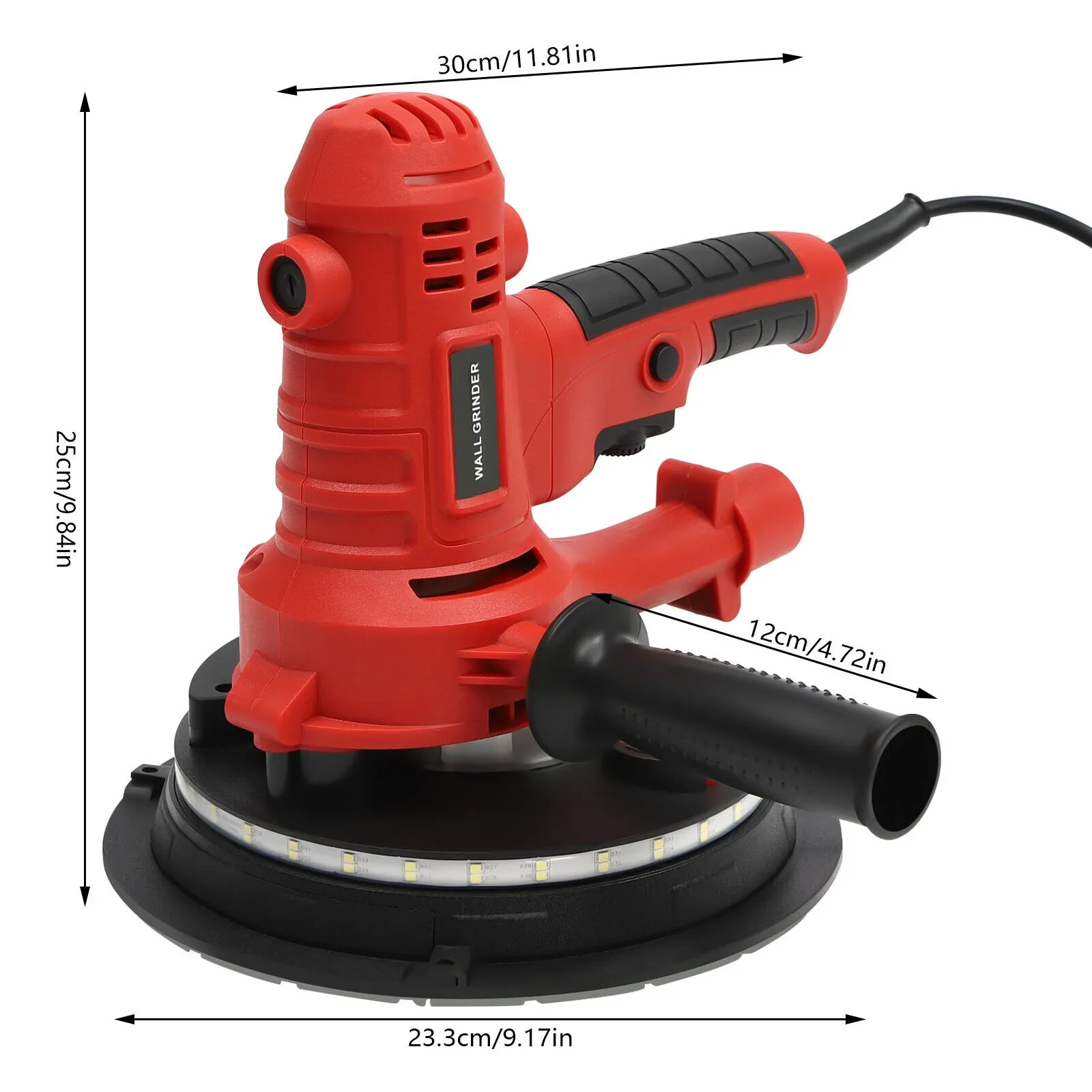 Electric Drywall Sander Plaster Wall Sanding Machine Portable Hand Polishing Machine 1200W