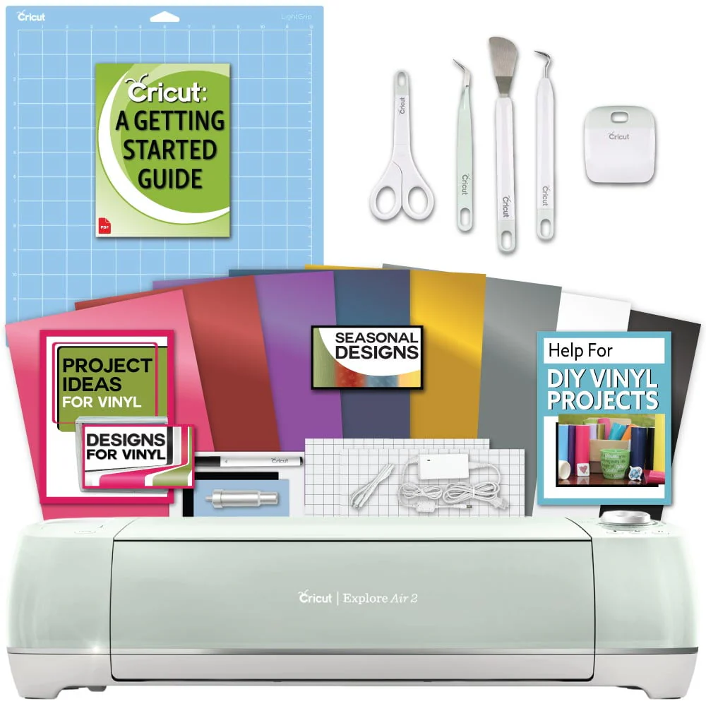 Explore Air 2 Machine Bundle Beginner Guide, Tool Kit, Vinyl Pack, Designs Project Inspiration