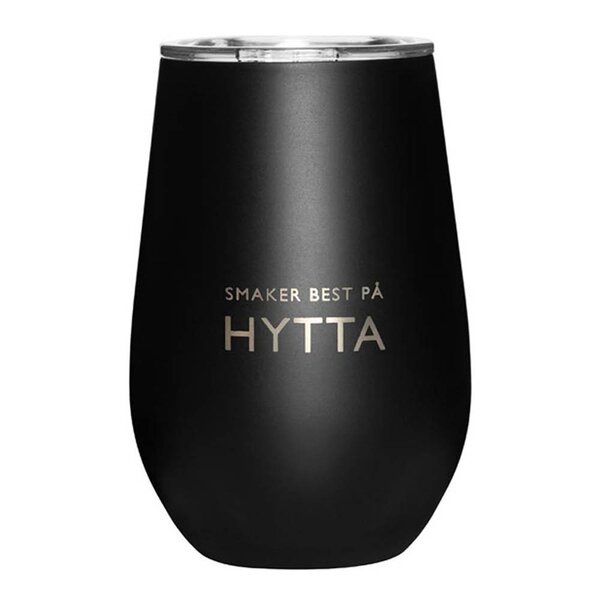 Termokopp hytta 33 cl svart